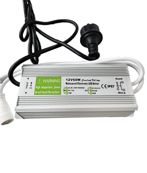 LED Driver (ИП для светодиодов) IP67, WTF-D12060 DC12V 60W