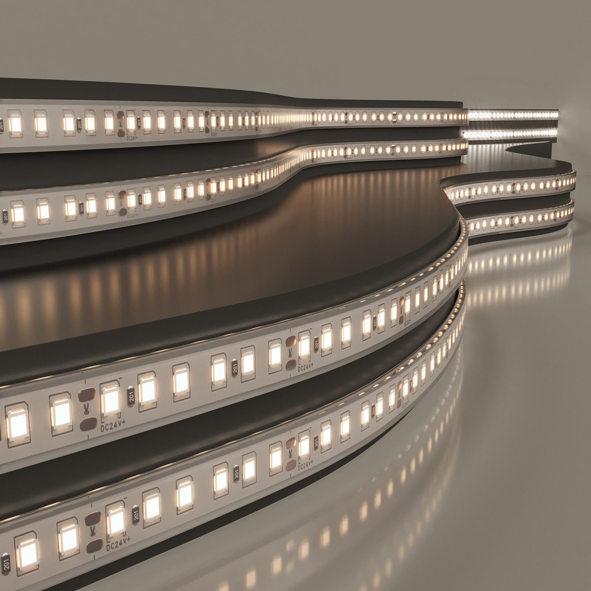 Лента светодиодная для бани/сауны 120Led 8W IP68 3000K теплый белый, 5 м