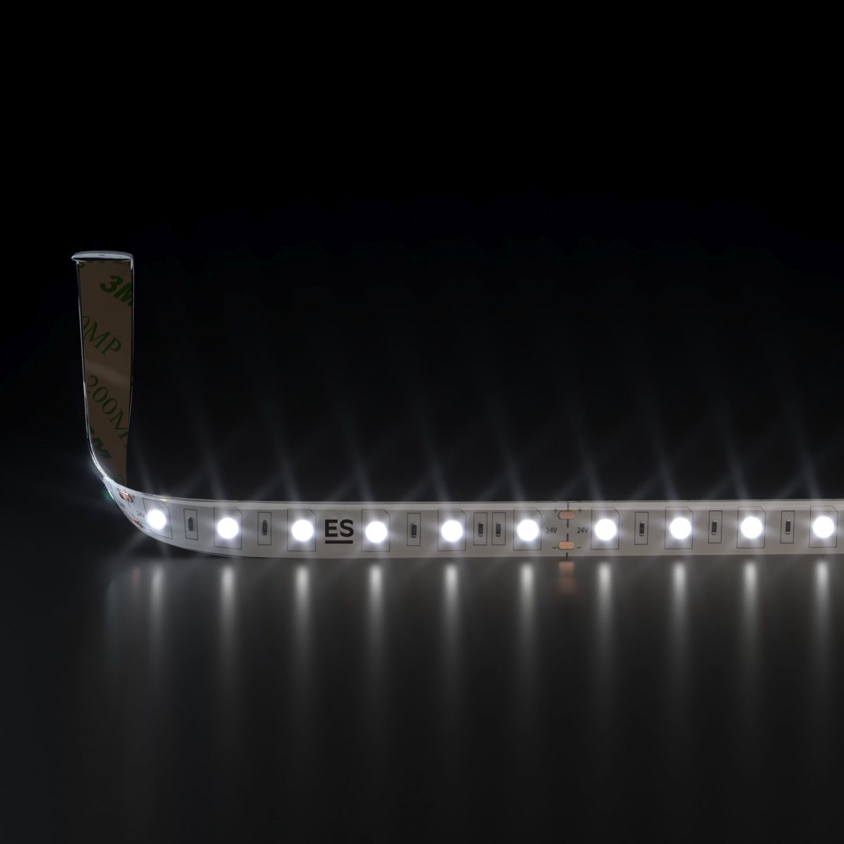 Светодиодная лента 24 В 14,4 Вт/м 60 Led/м 5050 IP65, дневной белый 4200K, 5 м