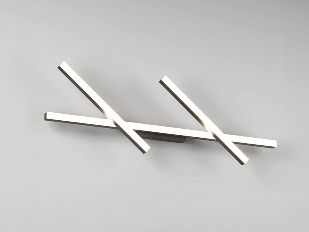 SWG LED светильник настенный CO-0120100A-BL-WW Черный 40Вт 3000 К