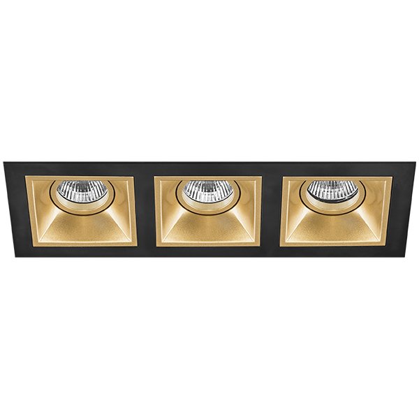 Комплект из светильников и рамки DOMINO, черный Lightstar D537030303