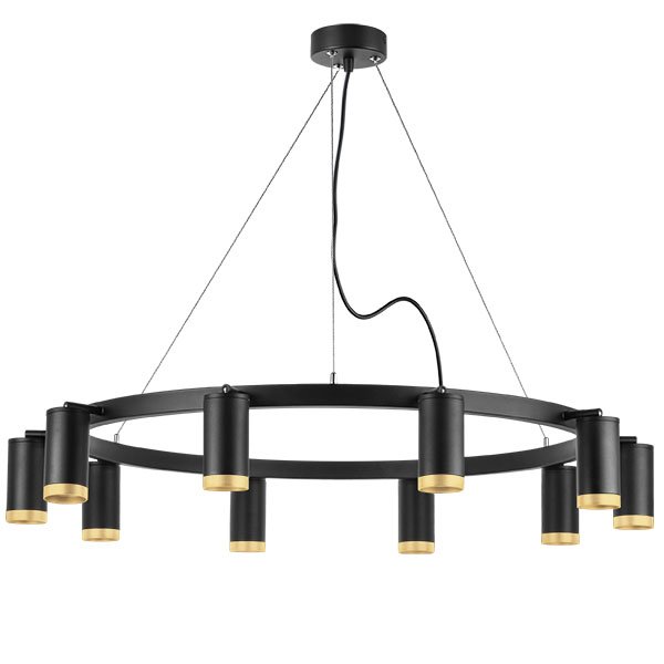 Люстра подвесная Rullo, черный Lightstar LR02037040
