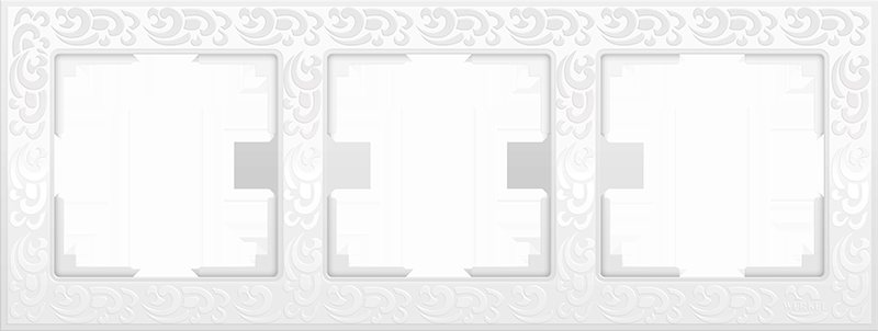 Рамка на 3 поста Flock (белый) W0032301