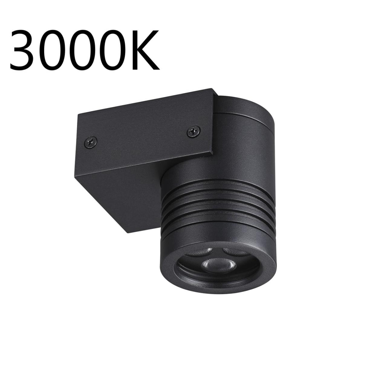 Черный/металл Фасадный светильник IP67 LED CREE 6W 3000K 30° AC85-265V STIMA NATURE, арт. 6648/6WL3