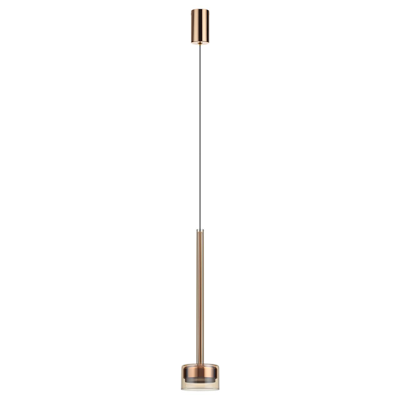 Светильник медь/янтарное стекло/металл IP20 LED 10W 3000K 220V LASLO HIGHTECH, арт. 7152/10L