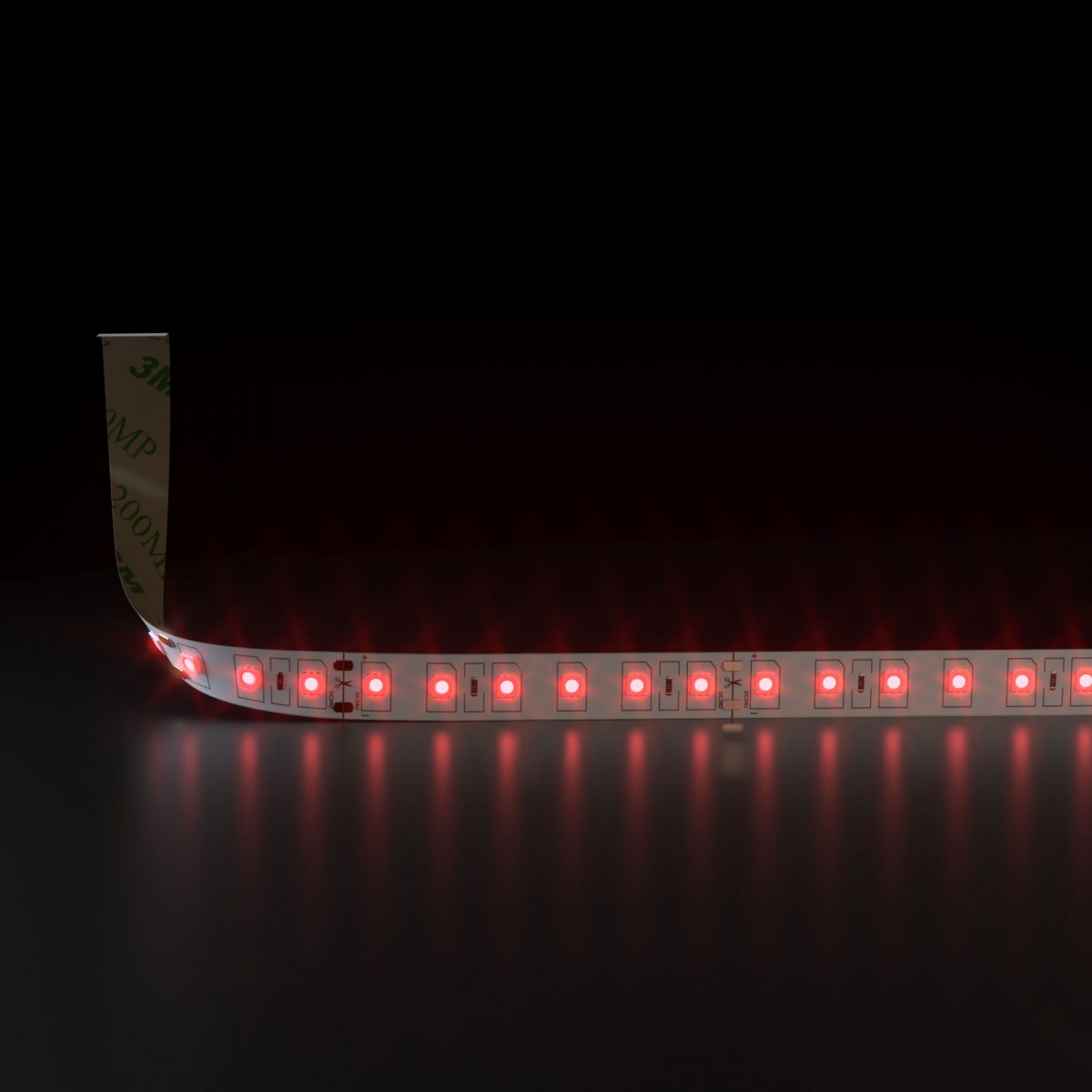 Светодиодная лента 24 В 14,4 Вт/м 60 Led/м 5050 IP20, красный, 5 м