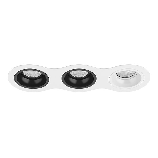 Комплект из светильников и рамки DOMINO, белый Lightstar D636070706