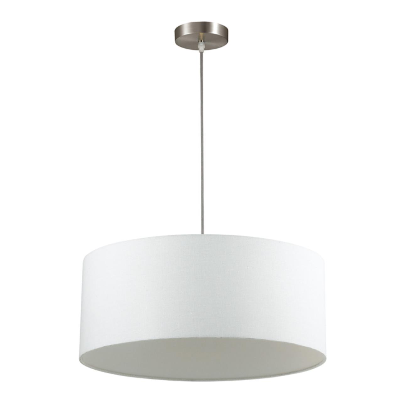 Никель/белый, металл/текстиль Подвес E27 3*60W 220V NIKKI MODERNI, арт. 3745/3