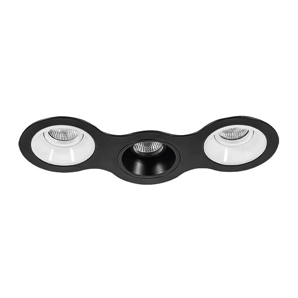 Комплект из светильников и рамки DOMINO, черный Lightstar D697060706