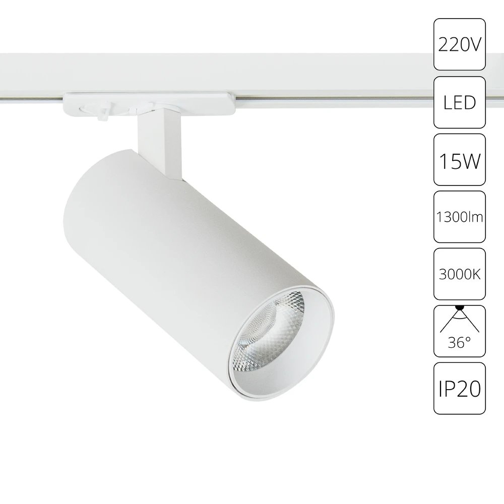 Трековый светильник Arte Lamp BENE A1936PL-1WH
