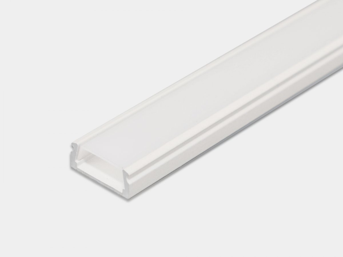 Комплект SWG SF-1506-WH, профиль накладной П-образный 2м, белый