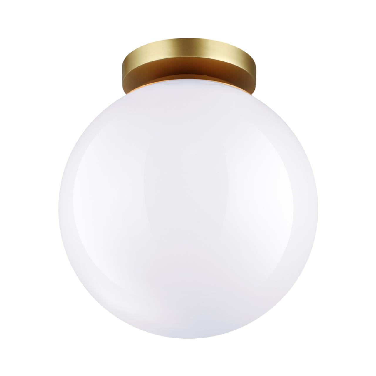 Золотист/металл/белый/акрил Потолочный светильник IP44 E27 LED max 9W BOSCO HIGHTECH, арт. 4248/1C