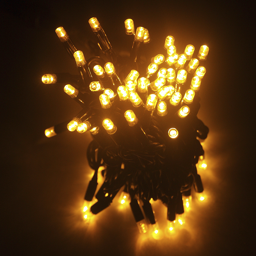 LED String light outdoor гирлянда уличная, SL-LED-100 IP44 steady 10м фиолетовый/чёрный