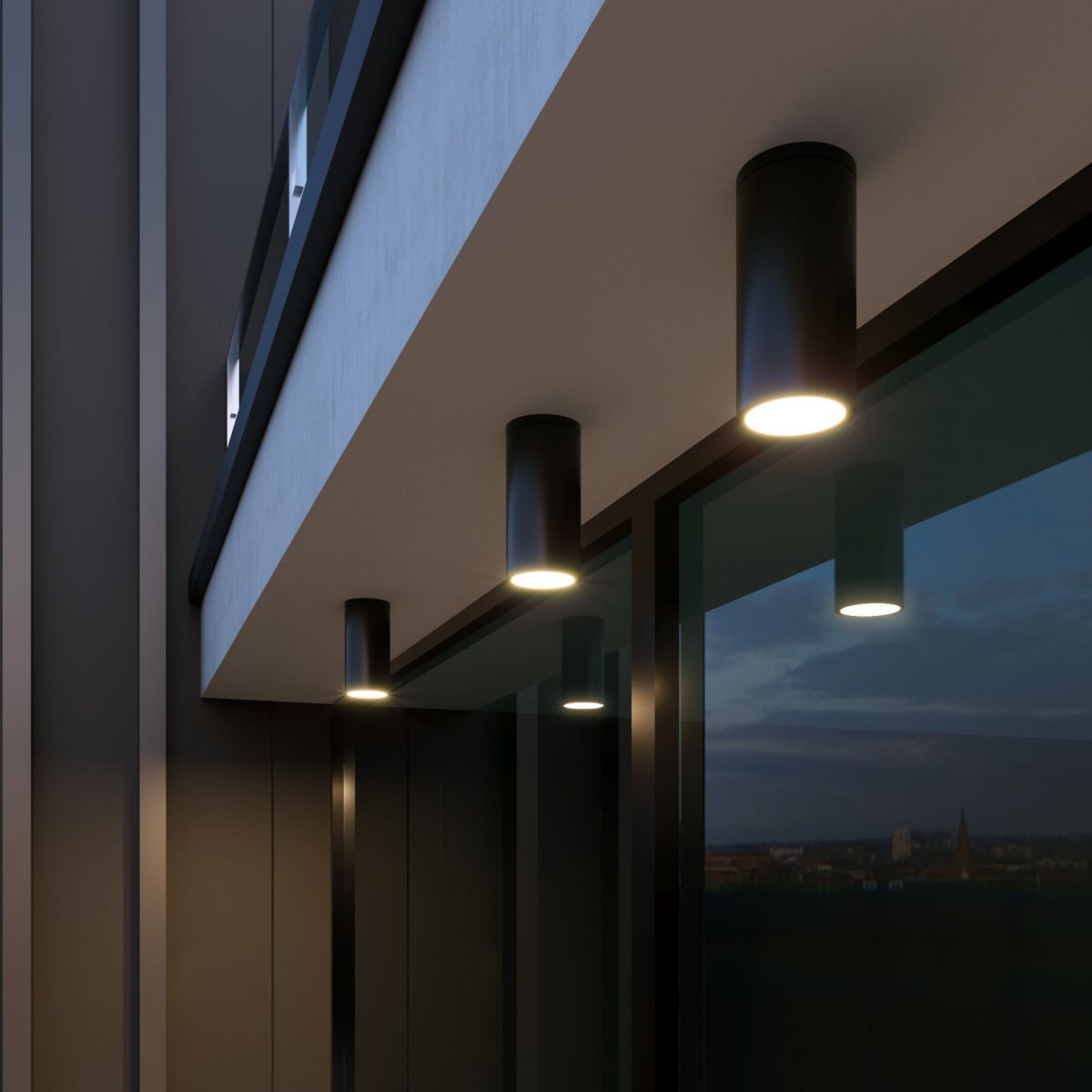 Уличный потолочный светильник Light LED IP65 35129/H черный