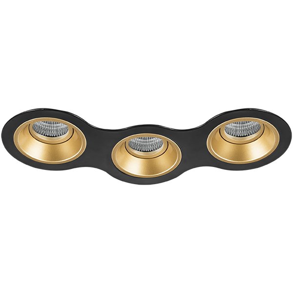Комплект из светильников и рамки DOMINO, черный Lightstar D697030303