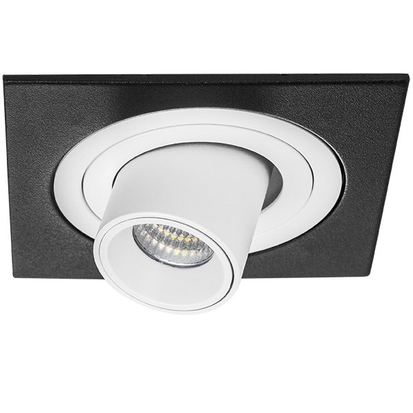 Комплект из светильника и рамки Intero TUBO, черный Lightstar i517162