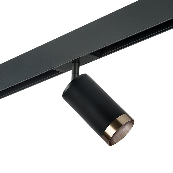 Комплект со светильником Rullo для трека PRO Rullo, черный Lightstar PRO437431