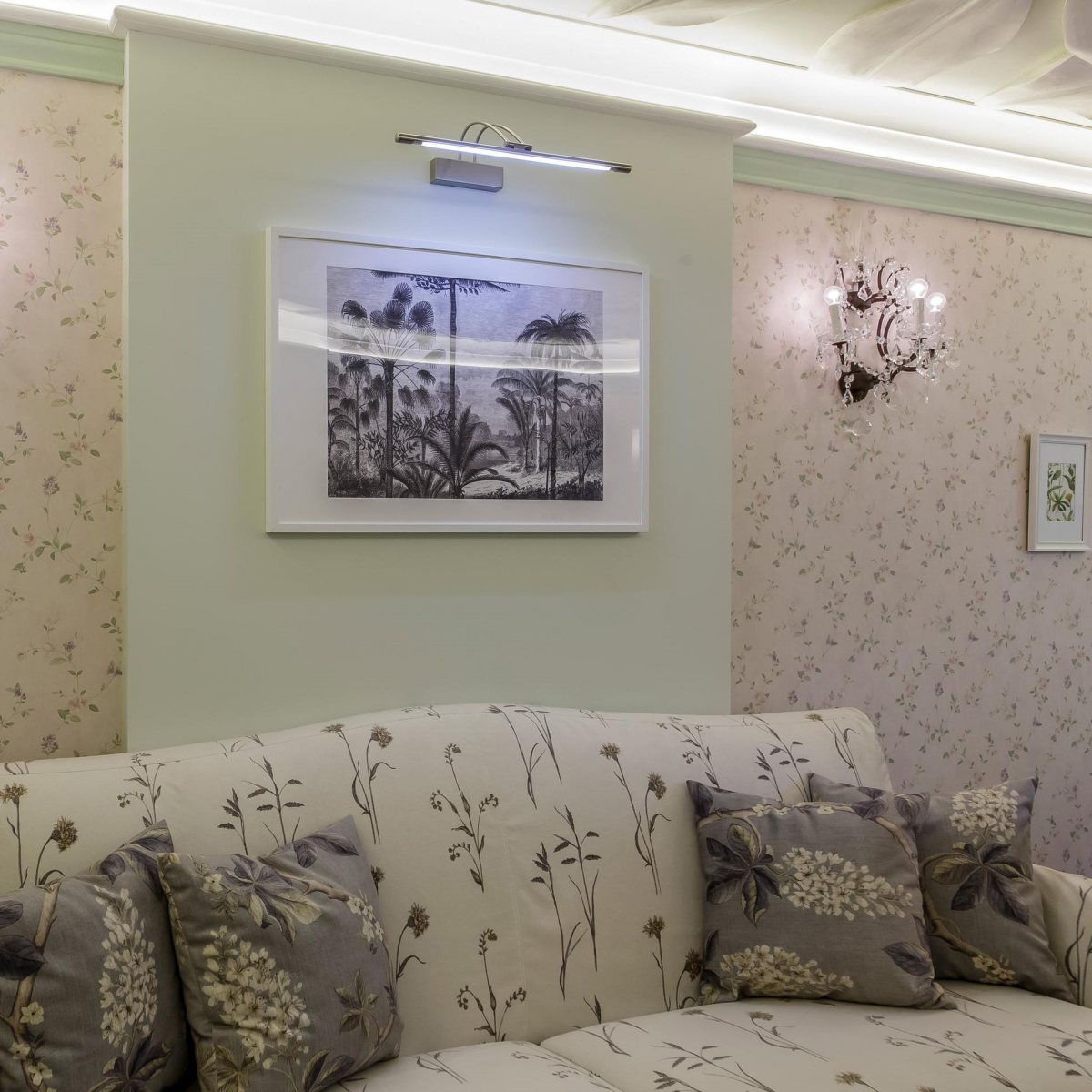 Настенный светодиодный светильник Simple LED никель