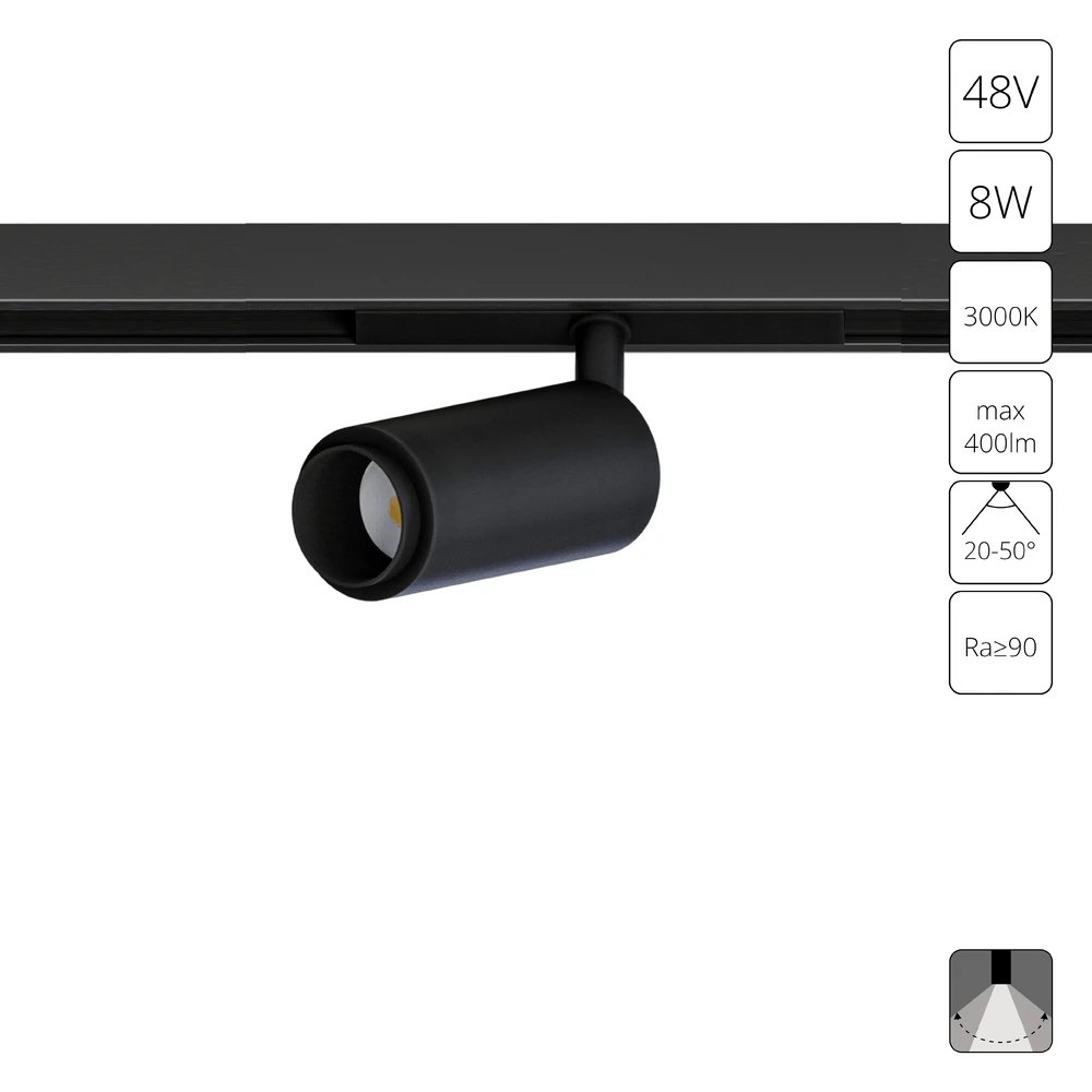 Магнитный трековый светильник Arte Lamp OPTIMA A7295PL-1BK