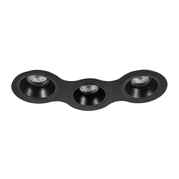 Комплект из светильников и рамки DOMINO, черный Lightstar D697070707