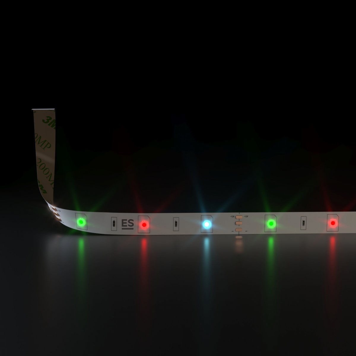 Светодиодная лента Бегущая волна 12 В 7,2 Вт/м 30 Led/м 5050 IP20, RGB 5 м