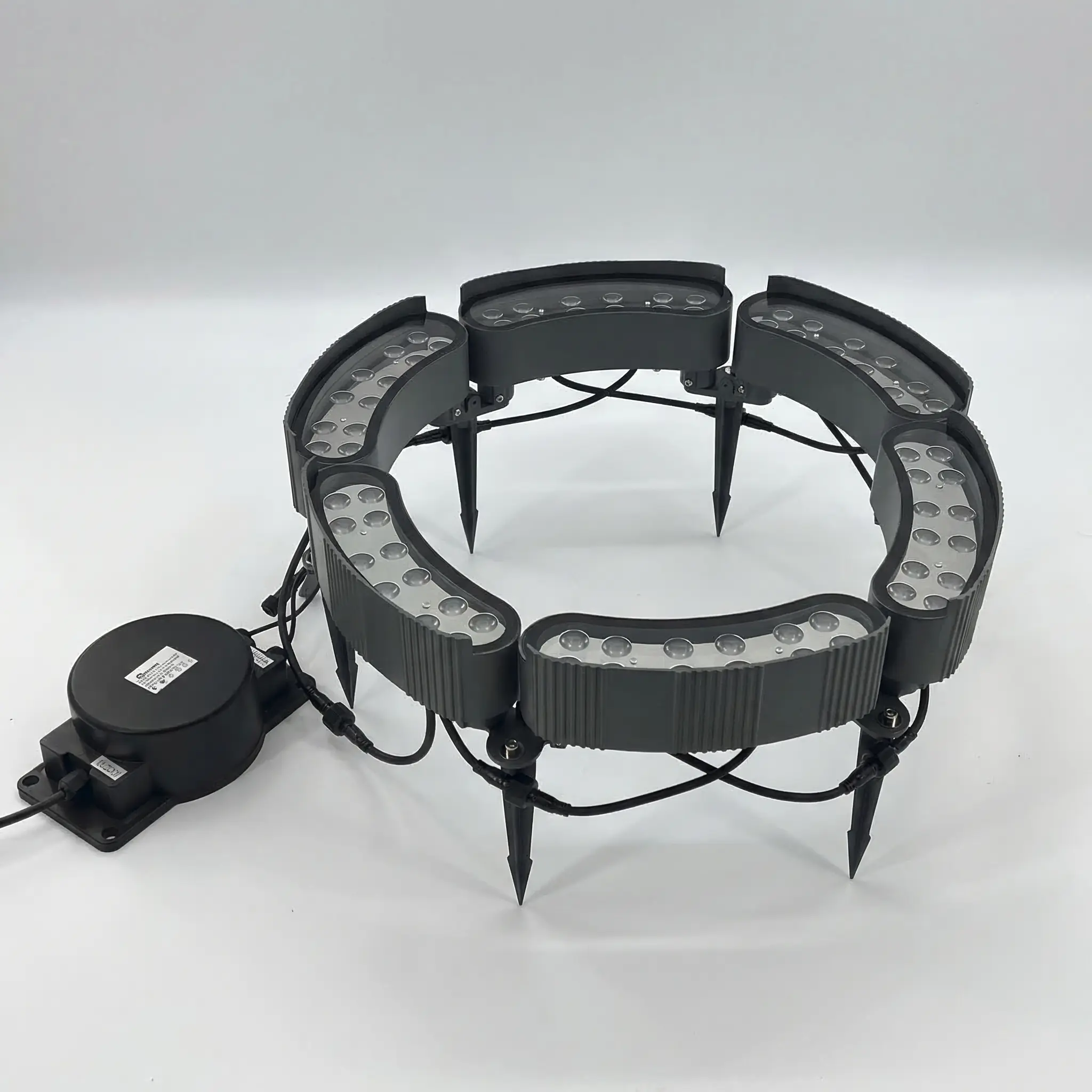 Комплект круговой подсветки LED 5712 6*12W на «колышке» Зеленый 