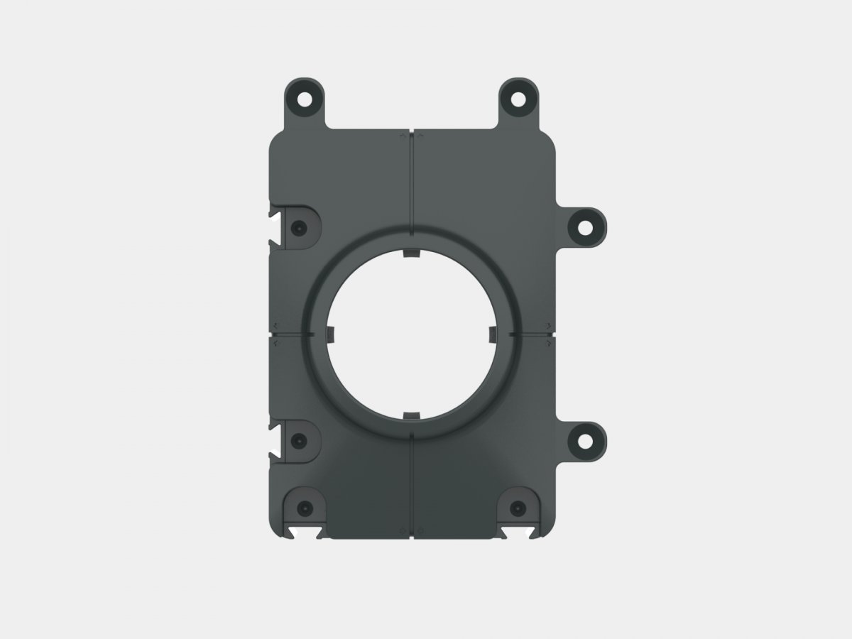 Безрамочная закладная SWG Combo 2.0 mini в натяжной потолок ПВХ, Ø50*4mm, C-2MINI-CL-STR
