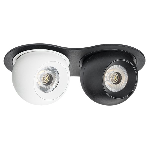 Комплект из светильника и рамки Intero BALL, черный Lightstar i6276474