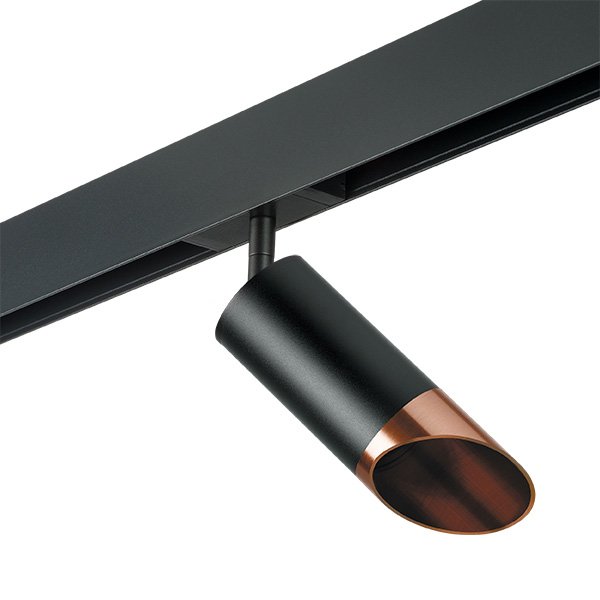 Комплект со светильником Rullo для трека PRO Rullo, черный Lightstar PRO437130