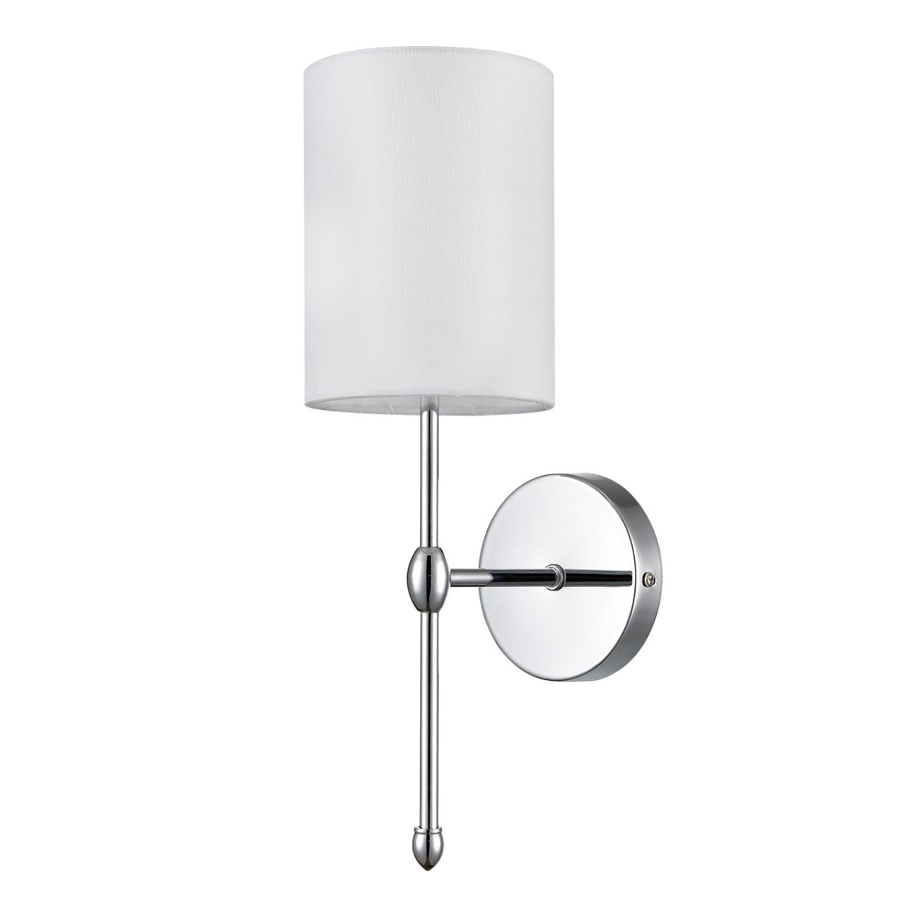 Хром/белый, металл/текстиль Бра E14 1*40W 220V LATTI CLASSI, арт. 6589/1W