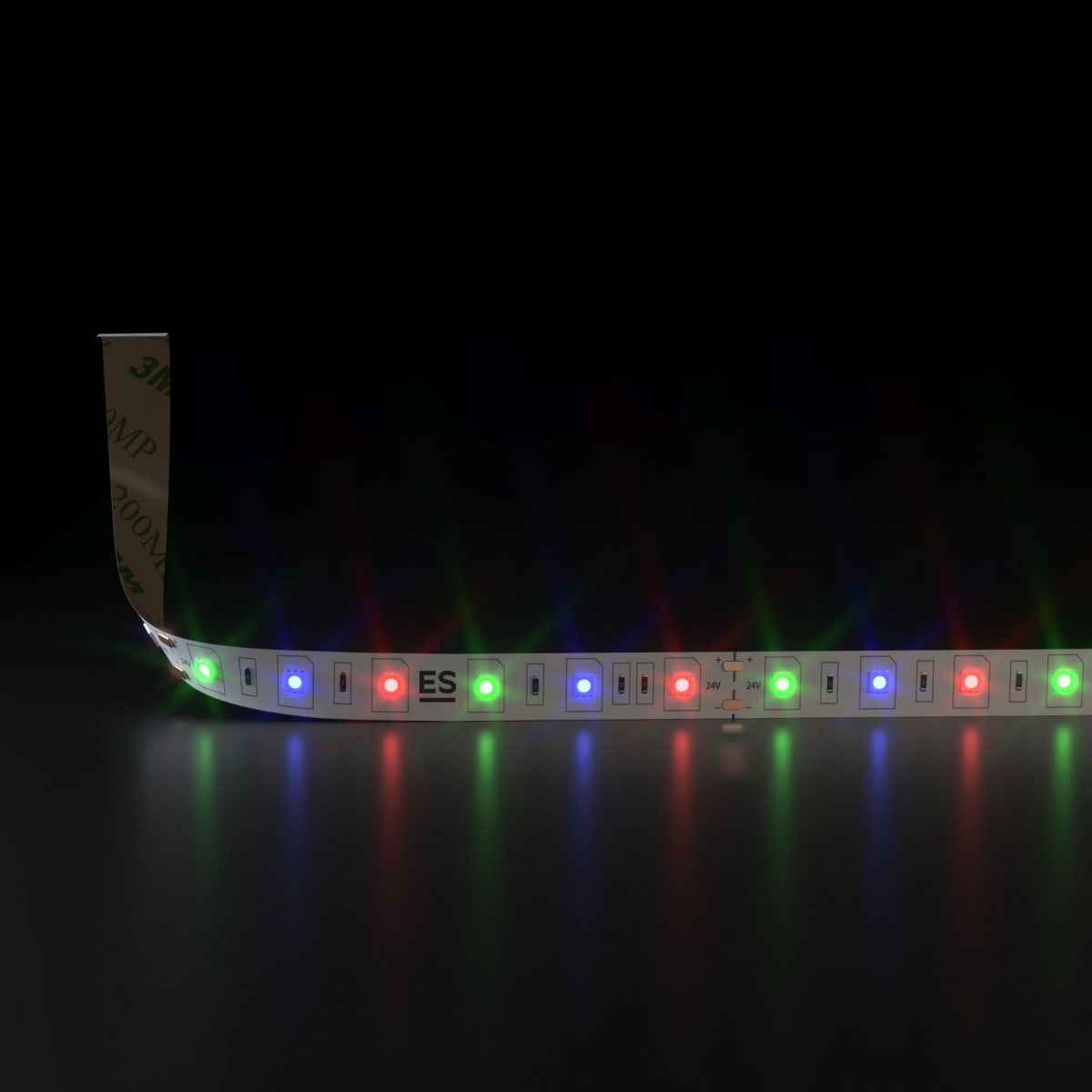 Светодиодная лента 24 В 14,4 Вт/м 60 Led/м 5050 IP20, RGB, 5 м