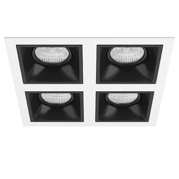 Комплект из светильников и рамки DOMINO, белый Lightstar D54607070707