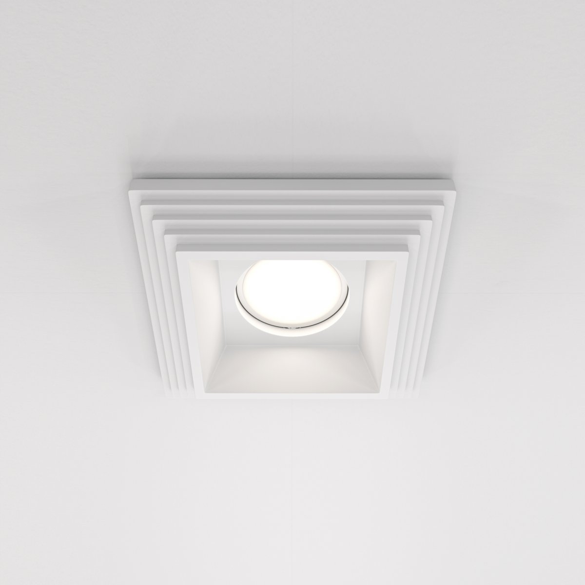 Встраиваемый светильник Maytoni Technical Gyps Modern DL005-1-01-W, белый