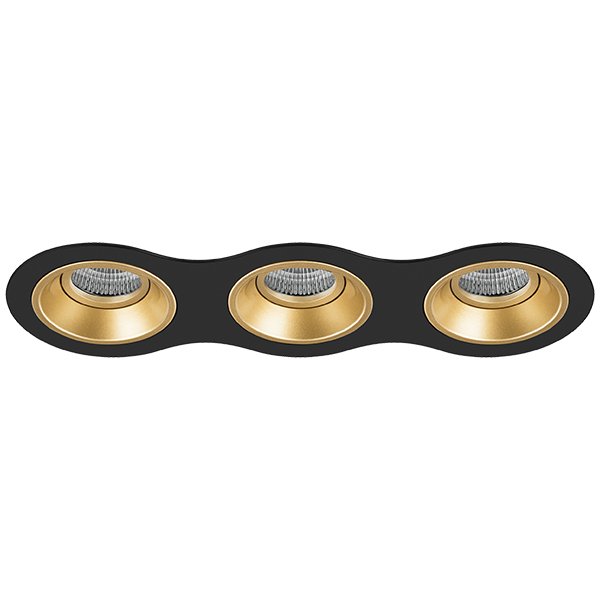Комплект из светильников и рамки DOMINO, черный Lightstar D637030303