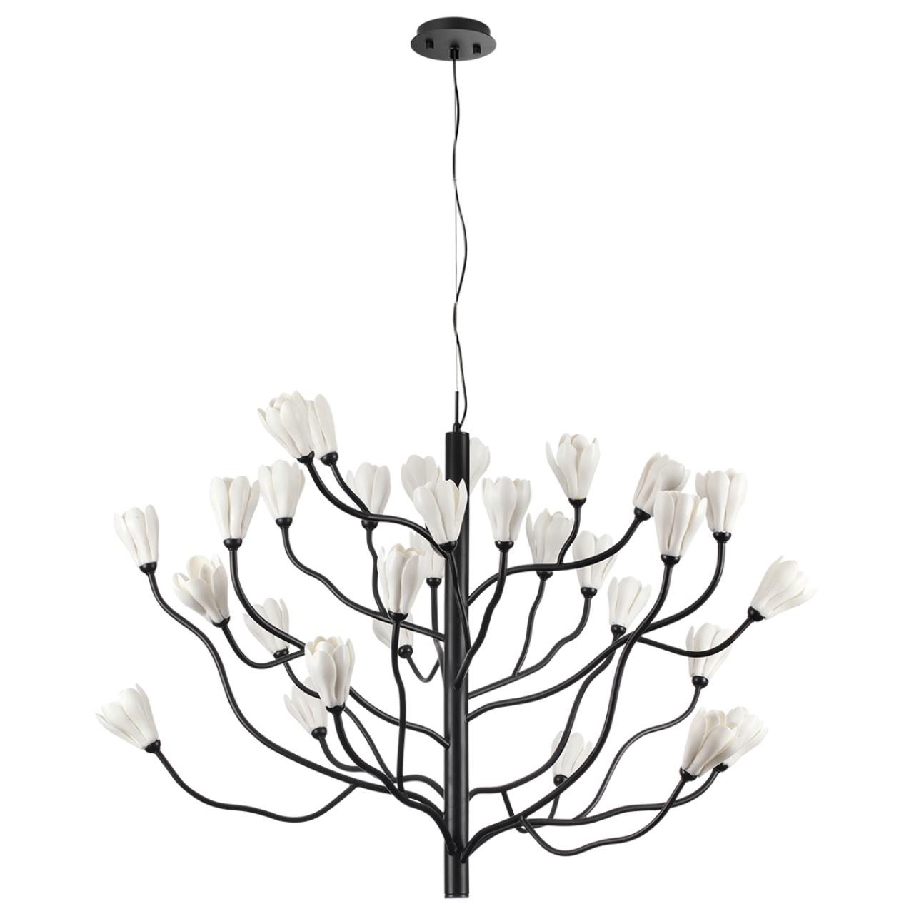 Черный матовый/белый/фарфор Люстра G4 LED 30*5W GARDI MODERN, арт. 5090/30