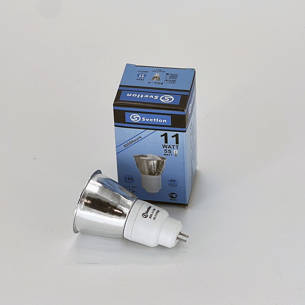 Лампа  "MR-16" mini 11W (80*50)  BSIL-4 без стекла.  Цвет: белый