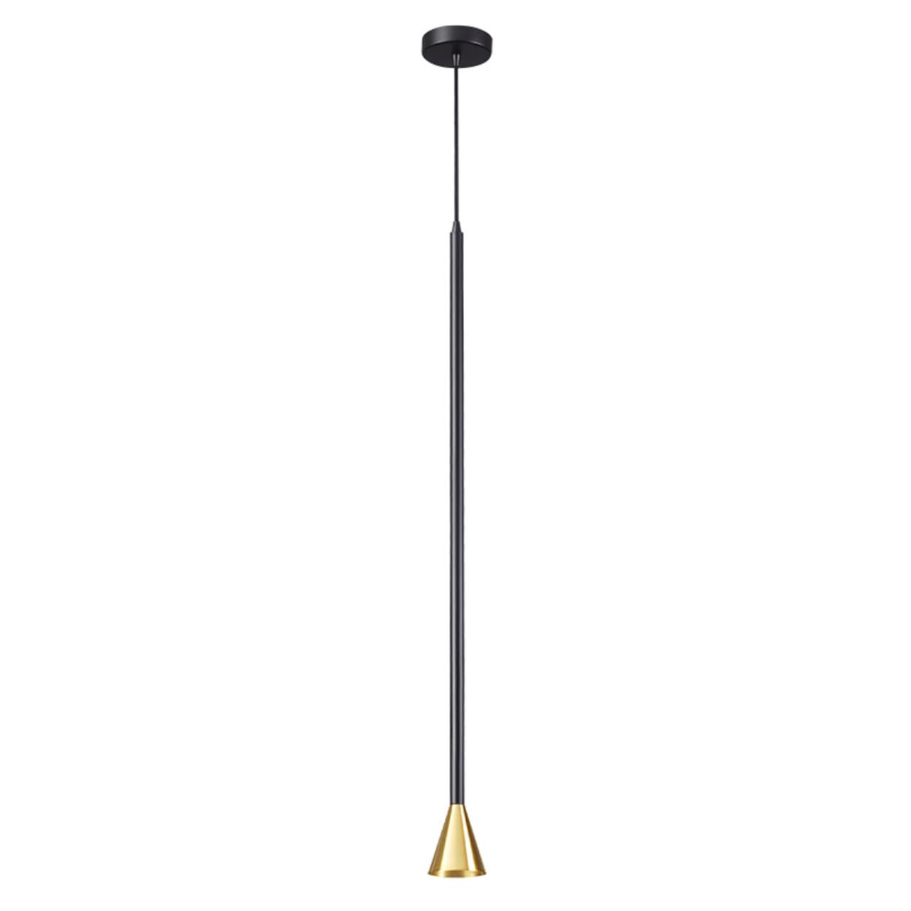 Черно-золотистый/металл Подвесной светильник LED GU10 7W 220V PIPA HIGHTECH, арт. 3884/1GB