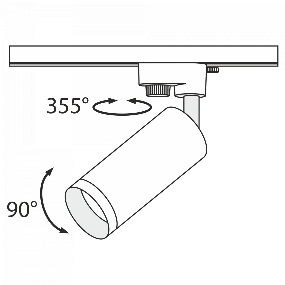 Трековый светильник Maytoni Technical Focus TR004-1-GU10-W, белый