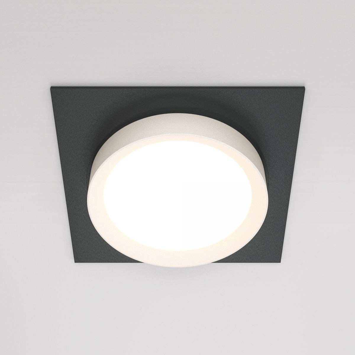 Встраиваемый светильник Maytoni Technical Hoop DL086-GX53-SQ-BW, черный