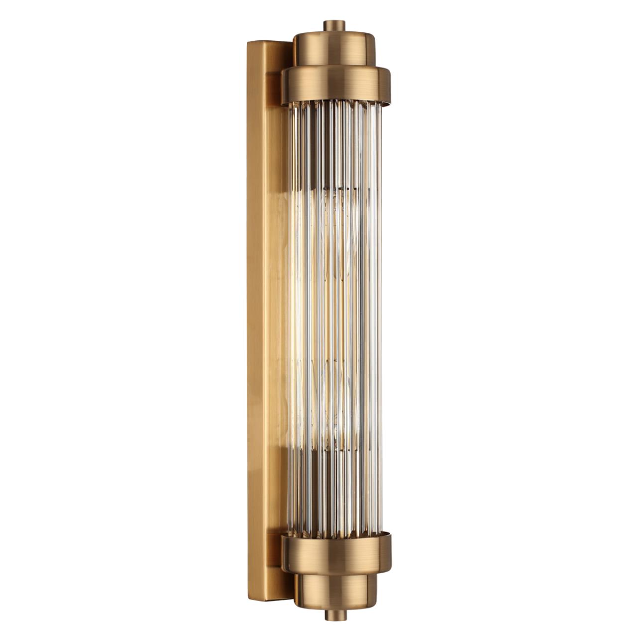 Бронзовый/прозрачный Настенный светильник E14 2*40W LORDI WALLI, арт. 4821/2W