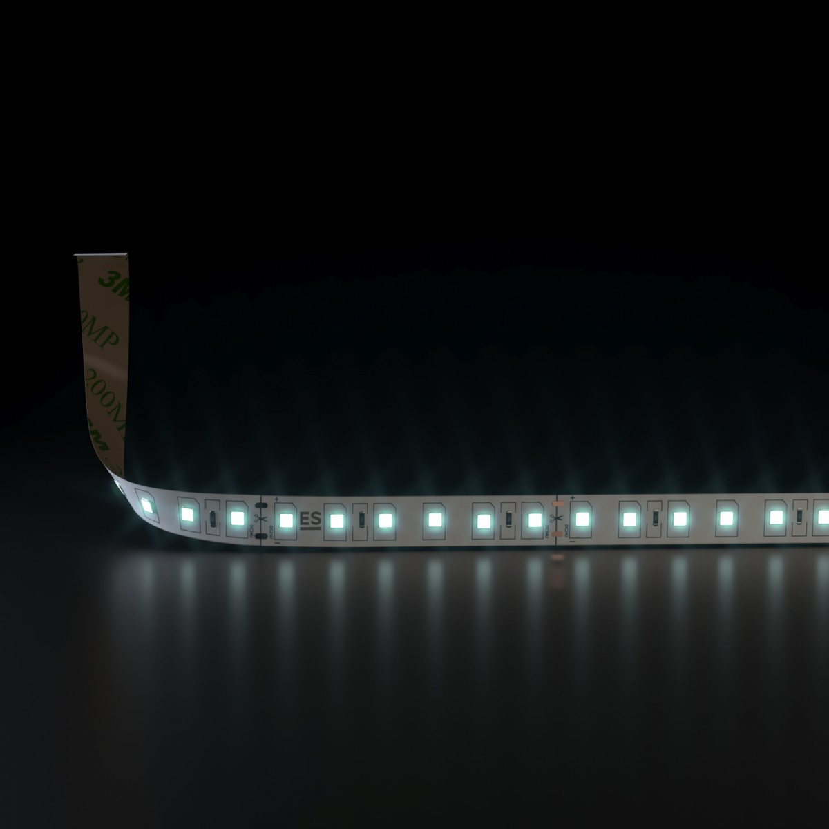 Светодиодная лента 24 В 9,6 Вт/м 120 Led/м 2835 IP20, холодный белый 6500K, 5 м