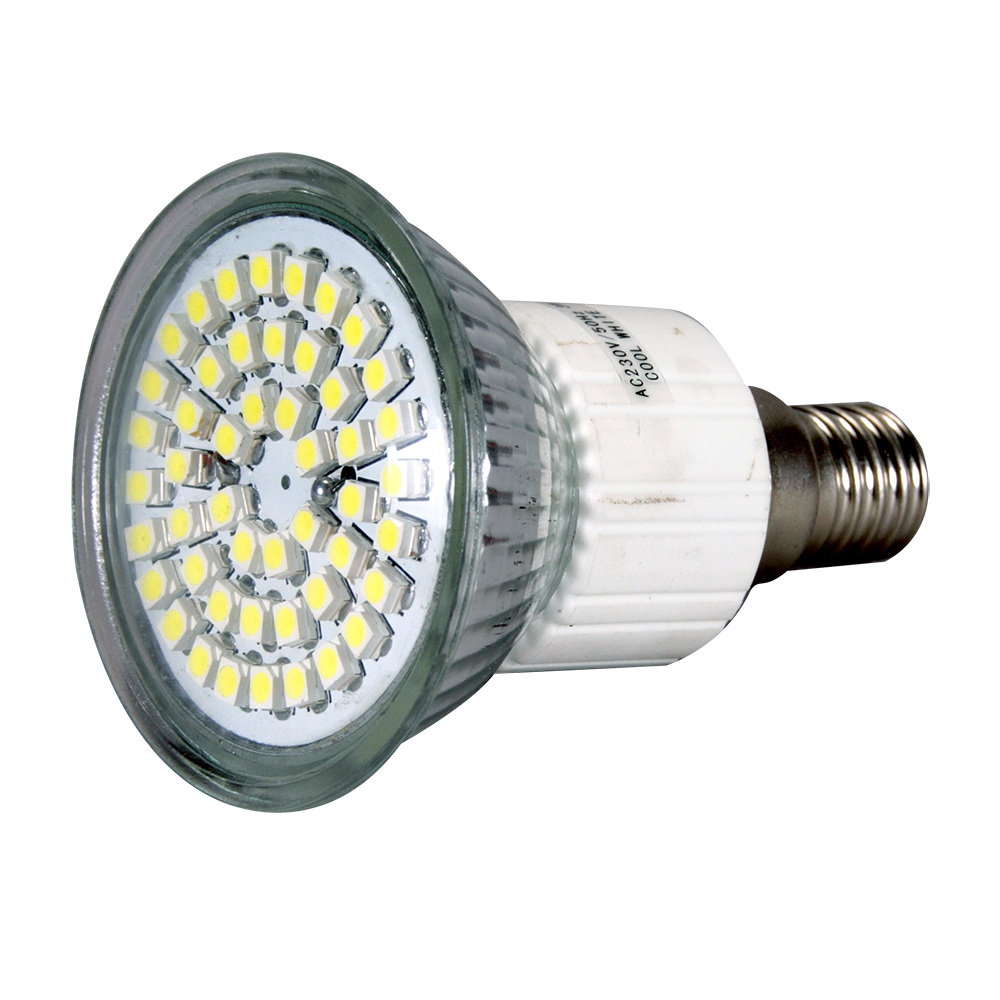Светодиодная лампа, LED SMD E14 4,5W JDR 60 теплый белый