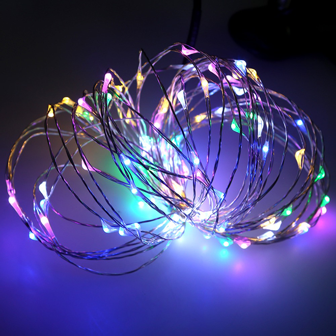 Светодиодная гирлянда «Роса», D6302 Chasing RGB cooper