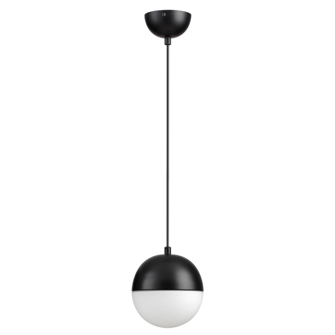 Черный/металл/белый/стекло Подвес E27 1*40W PINGA PENDANT, арт. 4958/1