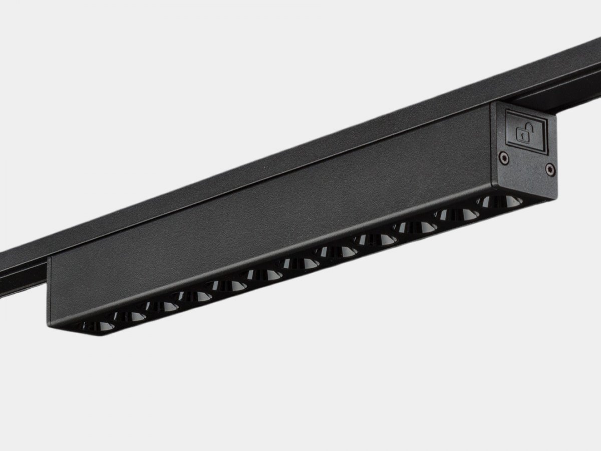 Светильник трековый SWG SLIM, 48В 12W черный 2700-6000К, DL-SLIM-DRBL-12-CCT