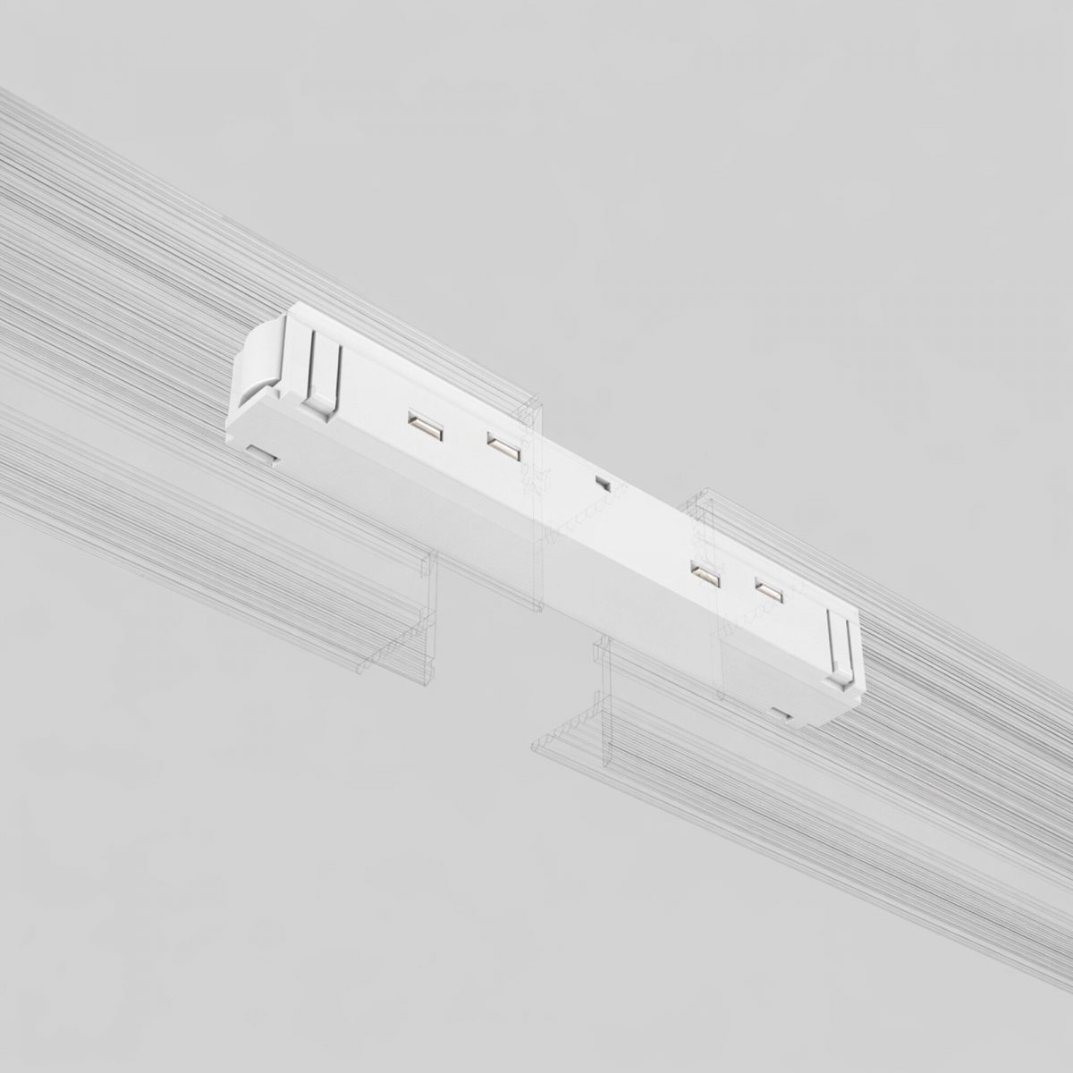 Slim Magnetic Прямой коннектор белый 95135/00
