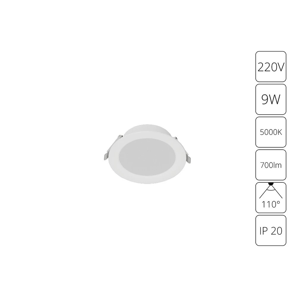 Встраиваемый светильник Arte Lamp QUICK A8509PL-1WH