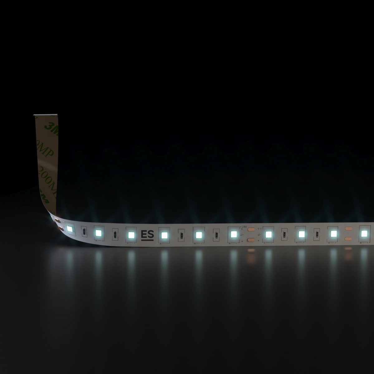 Светодиодная лента 24 В 14,4 Вт/м 60 Led/м 5050 IP20, холодный белый 6500K, 5 м