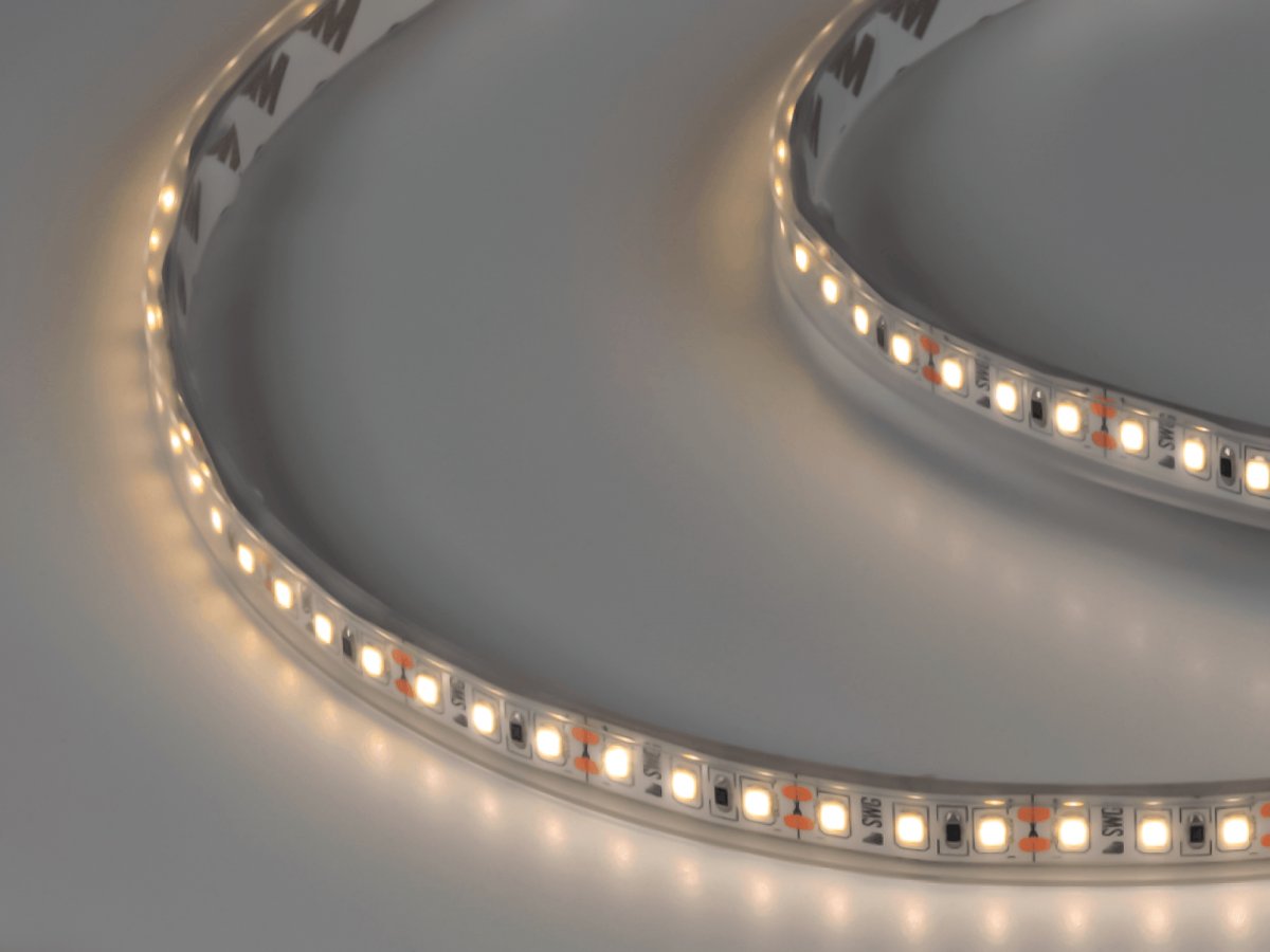 Светодиодная лента 2835, 120 LED/м, 9,6 Вт/м, 12В, IP66, 3M, Цвет: Нейтральный белый, SWG2120-12-9.6-NW-66-M, катушка 5 м