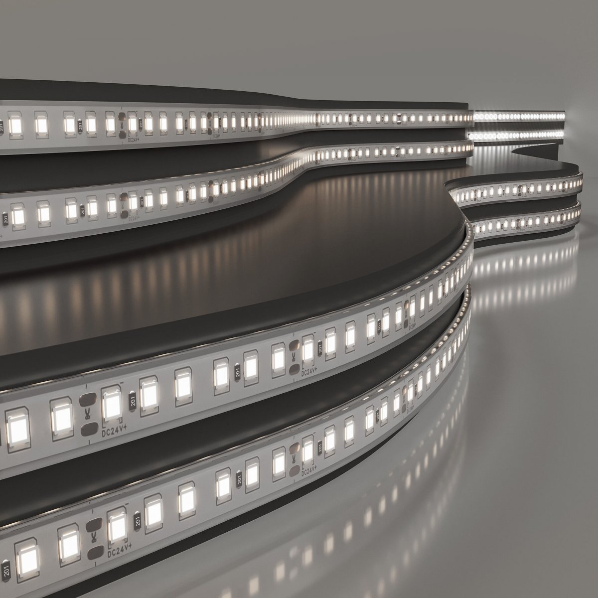 Лента светодиодная для бани/сауны 120Led 8W IP68 4000K дневной белый, 5м
